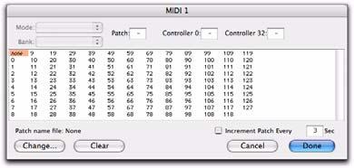 MIDI Patch Name Support 4 In the Patch Select dialog, click the Change button. Pro Tools supports XML (Extensible Markup Language) for storing and importing patch names for you external MIDI devices.