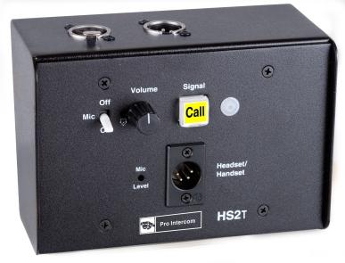 The HS2T is also available with this switch on spe cial or der.