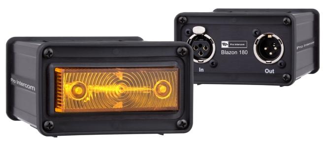 Blazon 180 Xenon Signal Per for mance Durability Value Compatibility Performance: The Bla zon 180 in cor po rates a front mounted rect an gu lar xe non lamp to limit the vis i bil ity of the flashes
