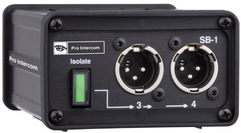 SB-1 Splitter/Isolator 1 into 4 or 1 into 2+2 Per for mance Durability Value Compatibility Per for mance: The SB-1 pro vides a con ve nient method of split ting a sin gle cir cuit run into as many as