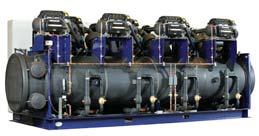 cooled condensing systems. Single-circuit design is standard for highest efficiency and multiple circuits is optional.