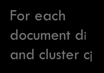 document di and cluster cj
