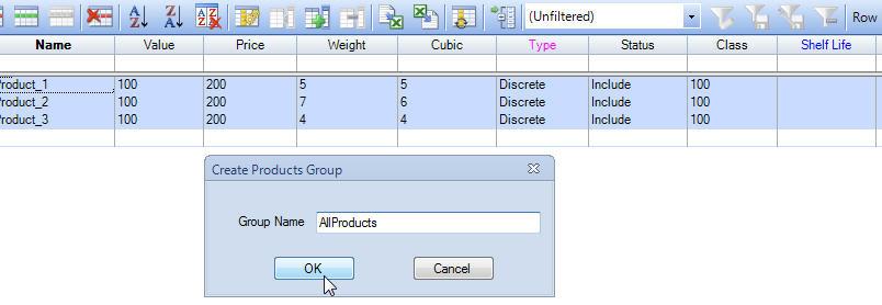 Part 3: Using Policies to Control Data Create a Product Group In our model, we also send all of our products together, so grouping them is a logical step. 1.