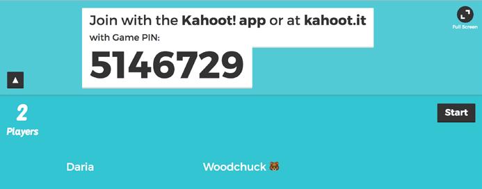 Course 1.4 How to play a kahoot Step 1: Launch the game so players can join Click the Play button for the kahoot you wish to host.
