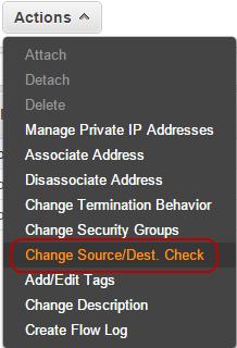 Check You need to disable source/destination check of the network interfaces. 1.