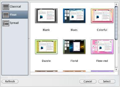 Choose Template DOC to Flash Magazine Mac provides three different templates at present: Classical,