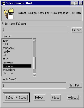 Defining and Editing File Package Properties You do not need to specify a source host if your file package contains only nested file packages. 1. Set the source host of the file package.