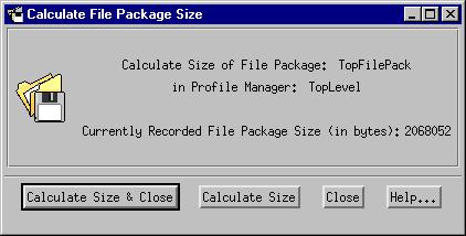 Calculating the Size of a File Package Desktop To calculate the size of a file package from the desktop, complete the following steps: 1.