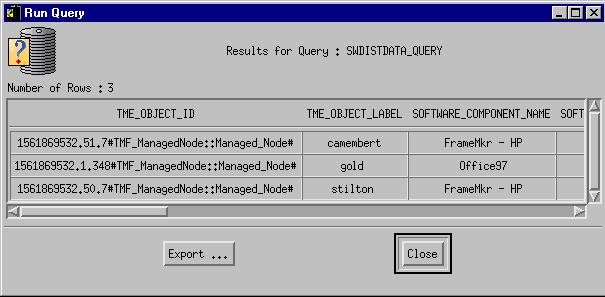 Running SWDISTDATA_QUERY 1. To run this query, right-click on the SWDISTDATA_QUERY icon and select the Run Query... button. OR Right-click on the SWDISTDATA_QUERY icon and select Edit Query.