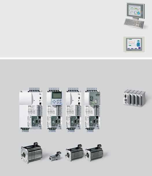 To factory control, higher-level systems - PROFIBUS-DP - INTERBUS - DeviceNet - LECOM-AB (RS485, 232, optical fibre) Operating and service tools Command