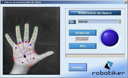Biometrics: Palmprint recognition Palmprint Recognition prototype Computer
