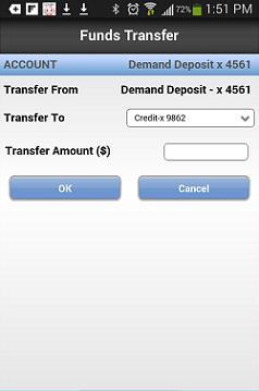 Account Operation: Funds Transfer To