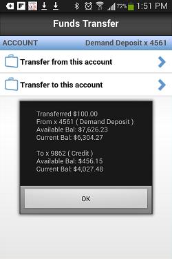 Account Operation: Funds Transfer Confirmation You will be provided a confirmation