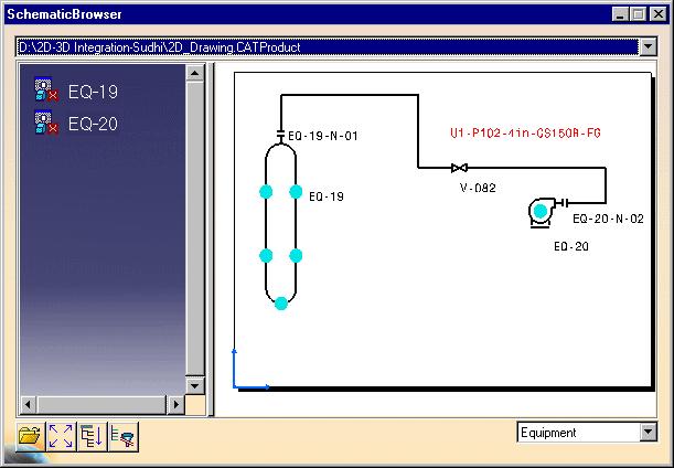 Placing Parts Using a Schematic This task shows how to place equipment and parts using a schematic drawing. The procedure below describes placing equipment. The same method is used for placing parts.