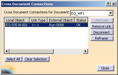 3. To use the cross document connections command, select a work package and click Analyze - Cross Document Connections in the menubar.