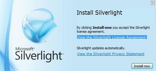 An Installation successful message will be displayed after the successful installation of Microsoft Silverlight. 5. Click on the Close button.