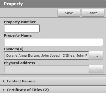 The Property form will appear in the rmation Panel. 4.