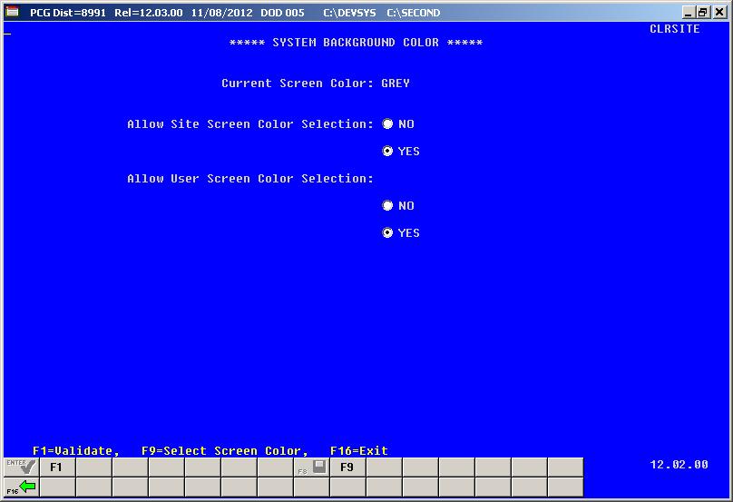 13 Select (F16 Exit) to return to the System Utilities Menu screen. 14 Have all users exit PCGenesis.