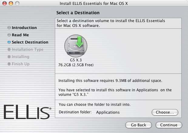 5. Choose the folder containing your ELLIS folder. Chapter 10 Upgrading from ELLIS Essentials 2.