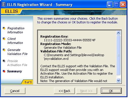 Chapter 4 Windows Registration 7. Confirm registration information.