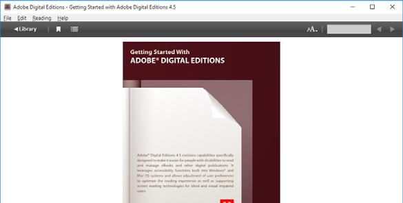 Adobe Digital Editions ebooks from the library that are in PDF or EPUB format require Adobe Digital Editions or the Overdrive app in order to be viewed on a computer.