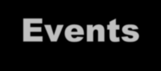 Events An event is an unnatural change in control flow Events immediately stop current execution Changes mode, context (machine state), or both The kernel defines a handler for each event type Event