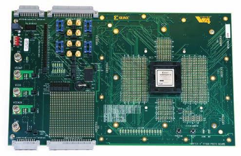 Each board s mounted ZIF socket hosts different Virtex-4 LX/SX/FX devices with the same pin count (FF363, FF668, FF1148, or FF1513).