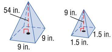 Identify Similar Solids B. Determine whether the pair of solids is similar.