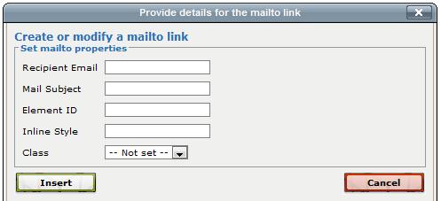 3. Next, click the Create or Modify a Mailto