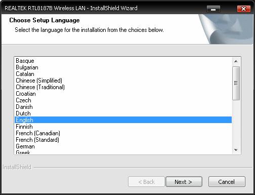 1. The language-selecting window pops