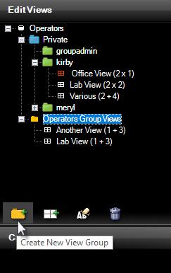 Highlight a folder Create New View Group Figure 12 Create New View Group 3.