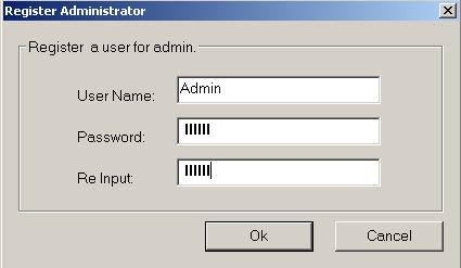 3.2 Software Logon The first time you launch NVClient you will set up a User Name and a Password.