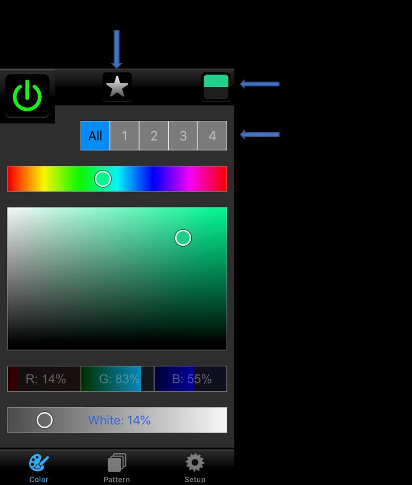 Color/Pattern Library Setting a color In the color tab, use the sliders or percentage selects to pick a color.