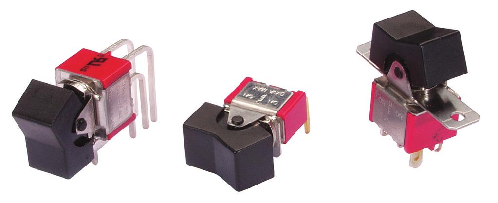 Series 47A: Miniature Rocker and Paddle SERIES 47A Miniature Rocker and Paddle Switches FEATURES Save Space and Weight,, PDT and 4PDT Circuitry Choice of Actuators and Terminations UL Recoginized S
