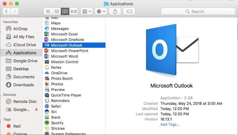 Configuring Microsoft Outlook 2011 for Mac To configure email in Outlook 2011 for Mac, follow these steps: 1.