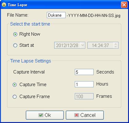 6.7 Time Lapse (Burst Settings) Click For