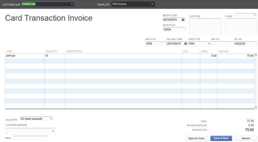 Here is a sample of a QuickBooks custom invoice created in QuickBooks Manage Templates: To the right is the