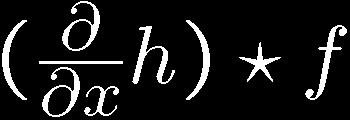 Derivative of Gaussian filters (