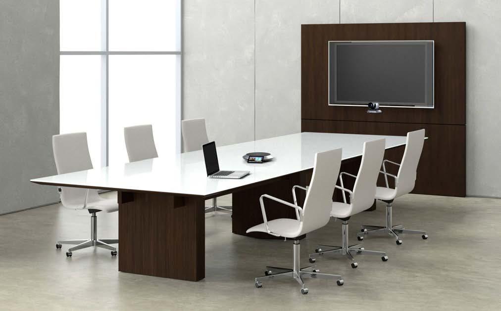 Meeting Room With Appliance/Purpose Built System This installation contains a (1) purpose built video conferencing system with a