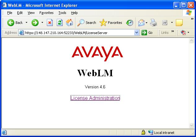 Chapter 3: Administration VALUE_CCE_IVR VALUE_CCE_MSCRM For complete instructions on installing WebLM on a standalone server, see the Avaya WebLM documentation available in the \utilities\weblm