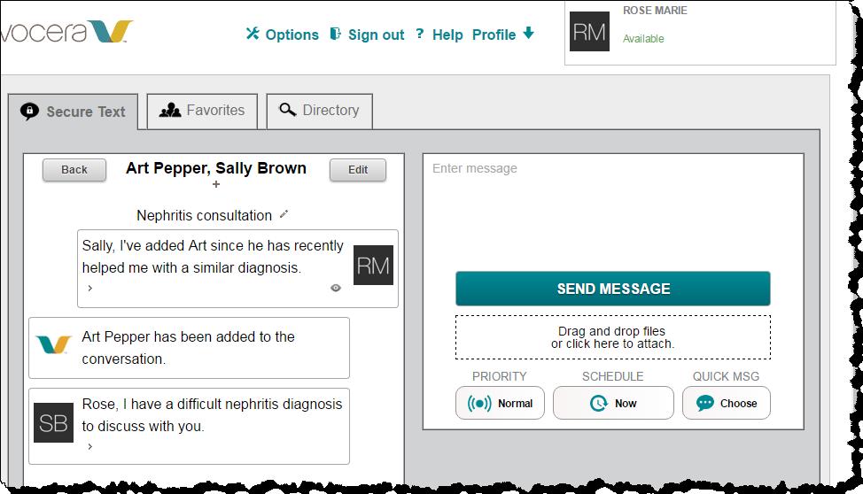 When your reply is sent, the message about additional recipients is displayed for every recipient of the conversation.