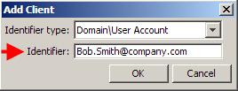Enter your network domain name (e.g. Bob.Smith@company.com). Your computers domain name (e.