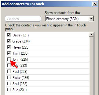 3. You can include a contact by clicking into
