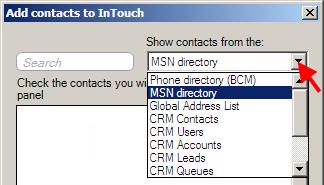 5. To add contacts from another source (for example your