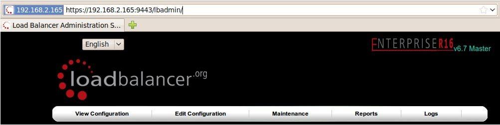 Additional Loadbalancer.org configuration (web interface) This section deals with the configuration of the load balancers via the web interface.