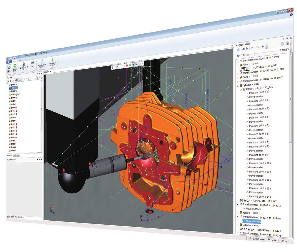 MiCAT Planner CMM Software MiCAT Planner uses 3D CAD models with tolerance information to automatically generate CMM