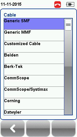 Add customised cable Manage customised cables When creating