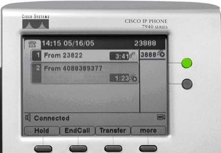 Figure 2. Close-Up of High-Resolution Display and Lighted Line Keys FEATURES The Cisco Unified IP Phone 7941G is dynamic, and it is designed to grow with system capabilities.