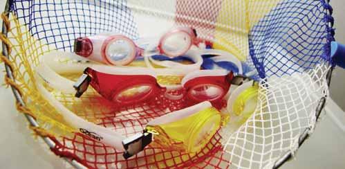 Glazing range for swimming goggles from sph + 12.00 dpt. up to 20.