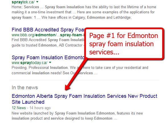 Get Overnight Rankings With The Google Hijack Method 16 Edmonton Spray Foam Insulation